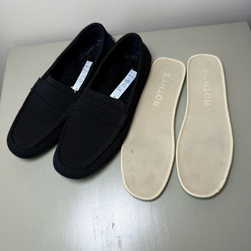 Rothy’s The Driver Loafers Black Size 8.5 Women’s - Picture 8 of 9